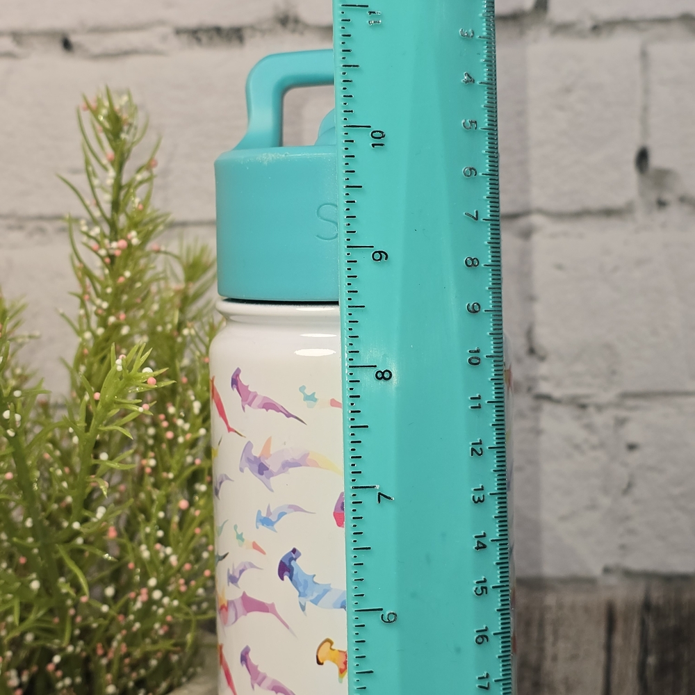 Simple Modern Slim Colorful Hammerhead Shark Pattern Water Bottle 22oz - Picture 6 of 10